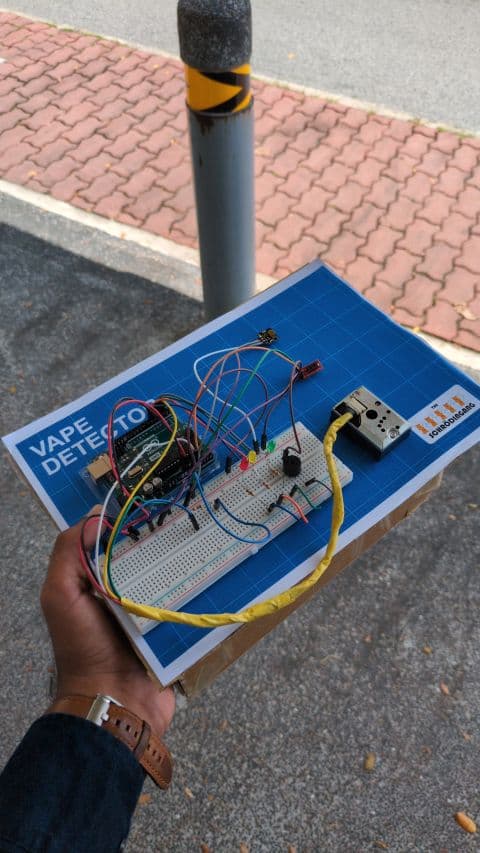 VAPE DETECTOR (TOP 16 –NUS IDP IDEATE HACKATHON) preview
